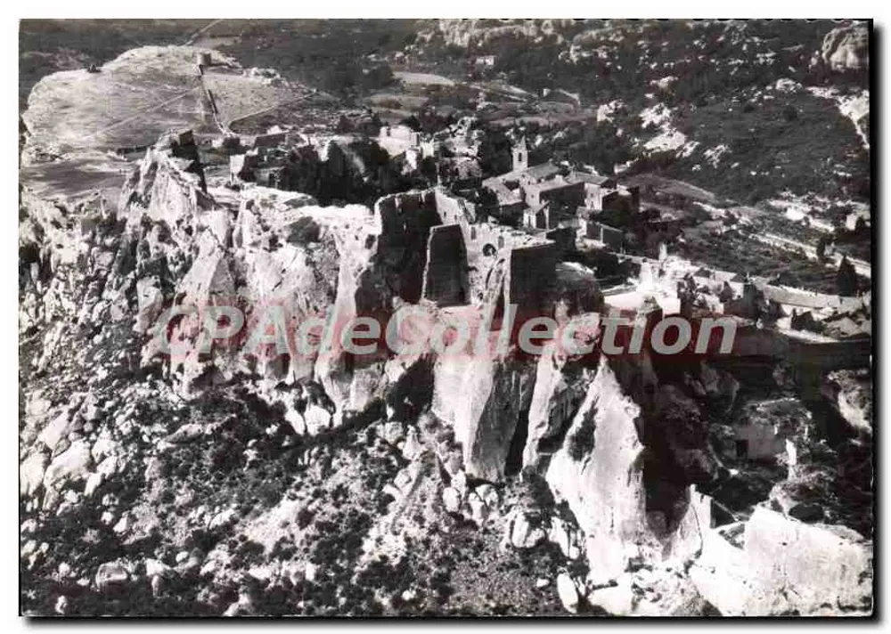 Baux-de-Provence — luftige Ansicht des Felsens und des Dorfes — Édition GELLARD, Lyon - Vorderseite