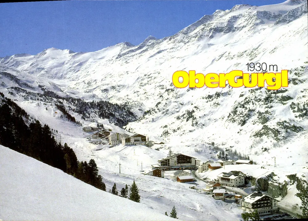 OberGurgl — vue panoramique enneigée — éditeur Werner Lohmann, n° 1/544 - Vorderseite