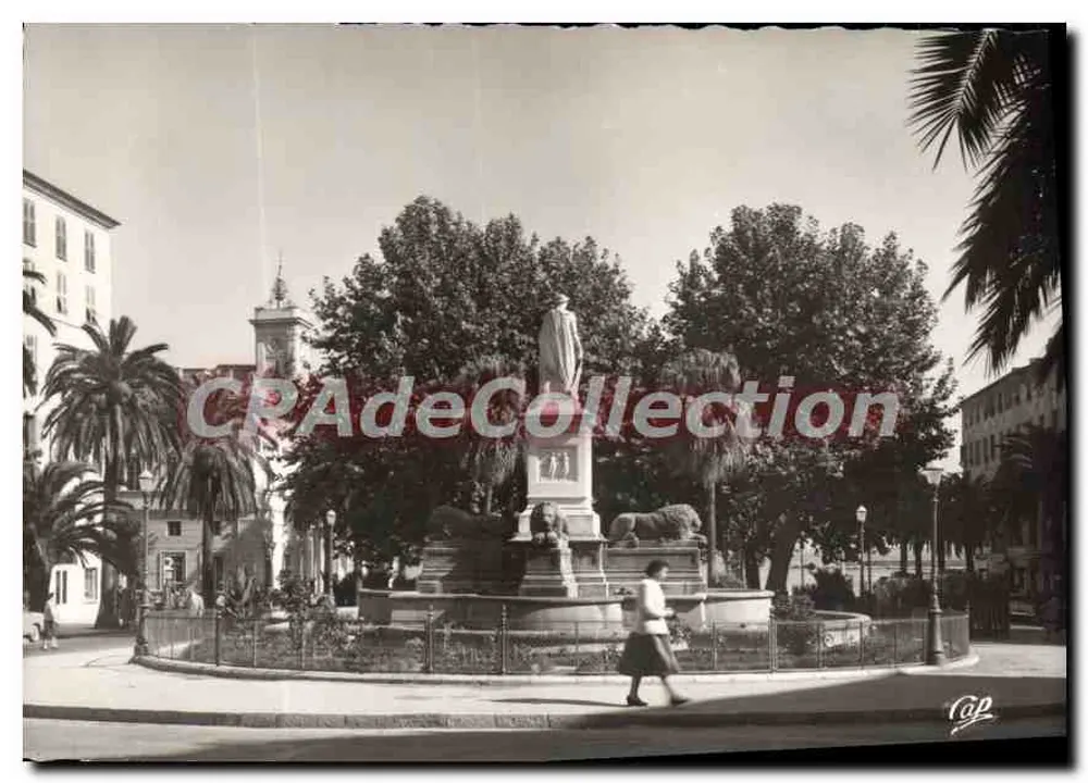 Statue Napoleons I. in Ajaccio — Place Foch — Verlag V.G.P. Nr. 741 - Vorderseite