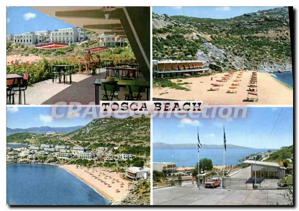 Tosca Beach — Cavaïa, Griechenland — Verlag Vintage Postcard/Antike Ansichtskarte, Nr. 32 - Vorderseite