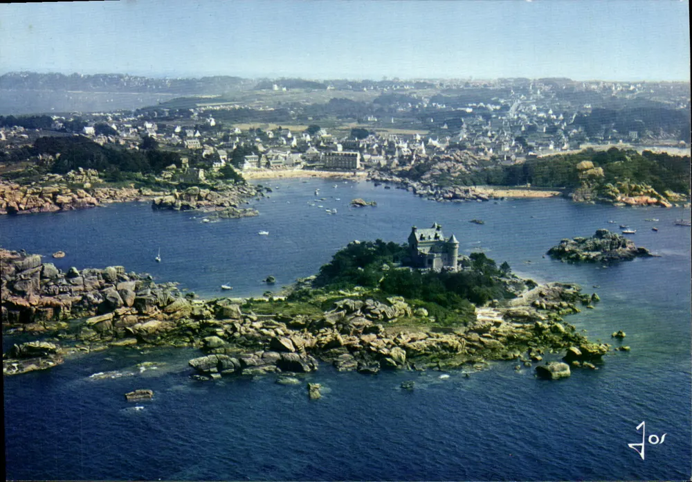 Schloss Costaërès und die Strand von Saint-Guirec — Ploumanac'h (22700) — Éditions d'Art JOS - Vorderseite