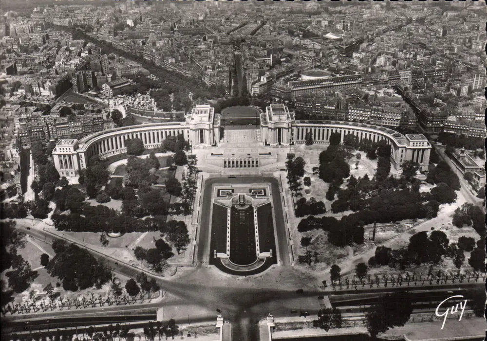 Paris und seine Wunder — Panorama des Palais de Chaillot, Blick von der Eiffelturm — Éditions GUY - Vorderseite