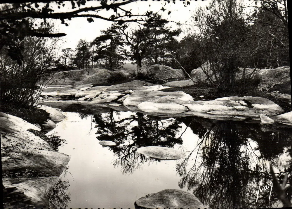 Fontainebleau (S.-et-M) — A Floresta - Lago das Rãs — Les Éditions d'AVON, Paris - Frente