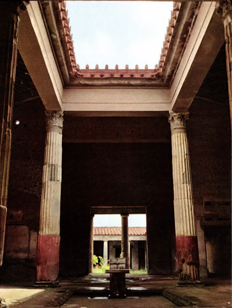 Pompeï — Huis van de Vettii — Peristiel — SÃR - Voorkant