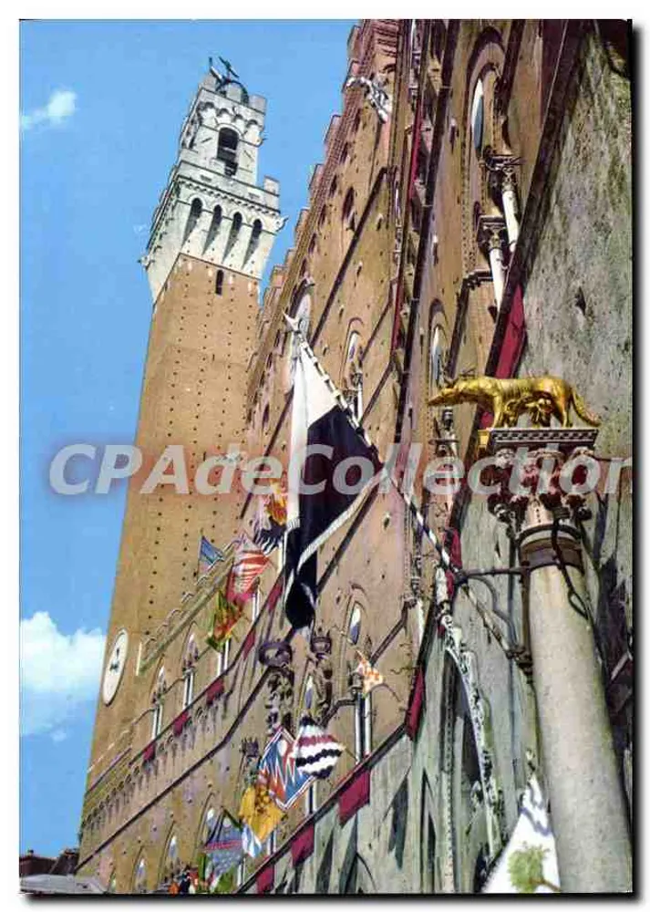 Siena — Turm von Mangia — Verlag M. ROMBONI, Nr. 1714 - Vorderseite