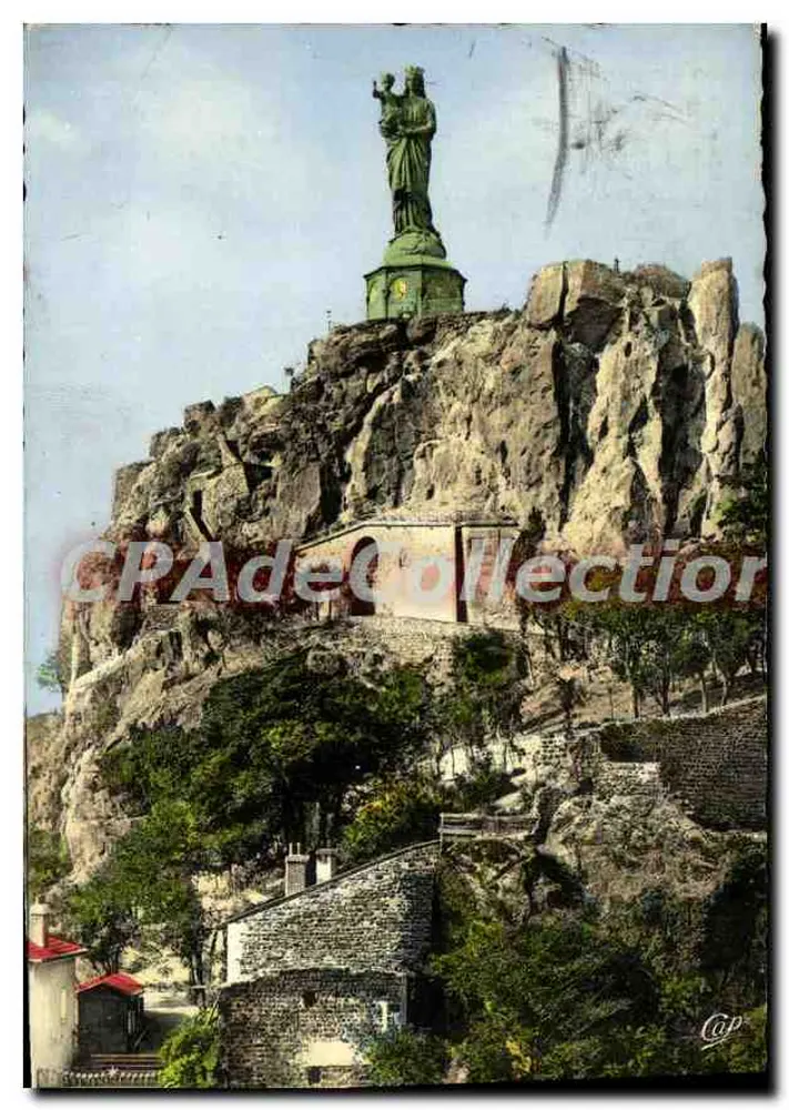 Statue der Notre-Dame de France — Mont Cornet — Verlag Cie des Arts Photographiques, n° LL.61 - Vorderseite