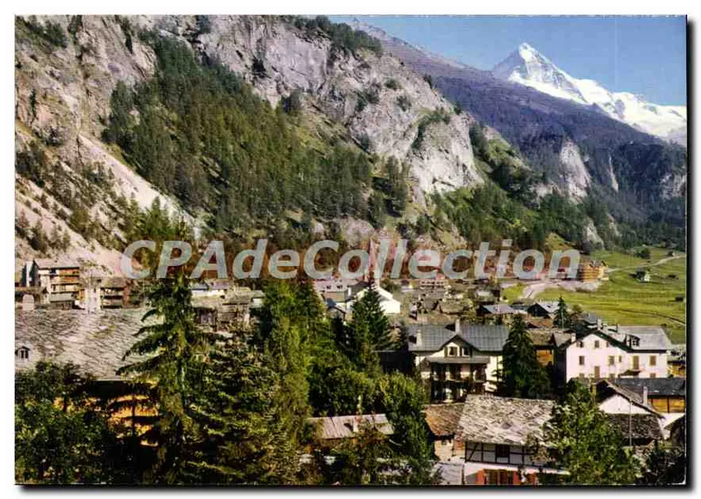 Evolène - Valais — Vista da Dent Blanche — Edição Jubin - Sion - Frente