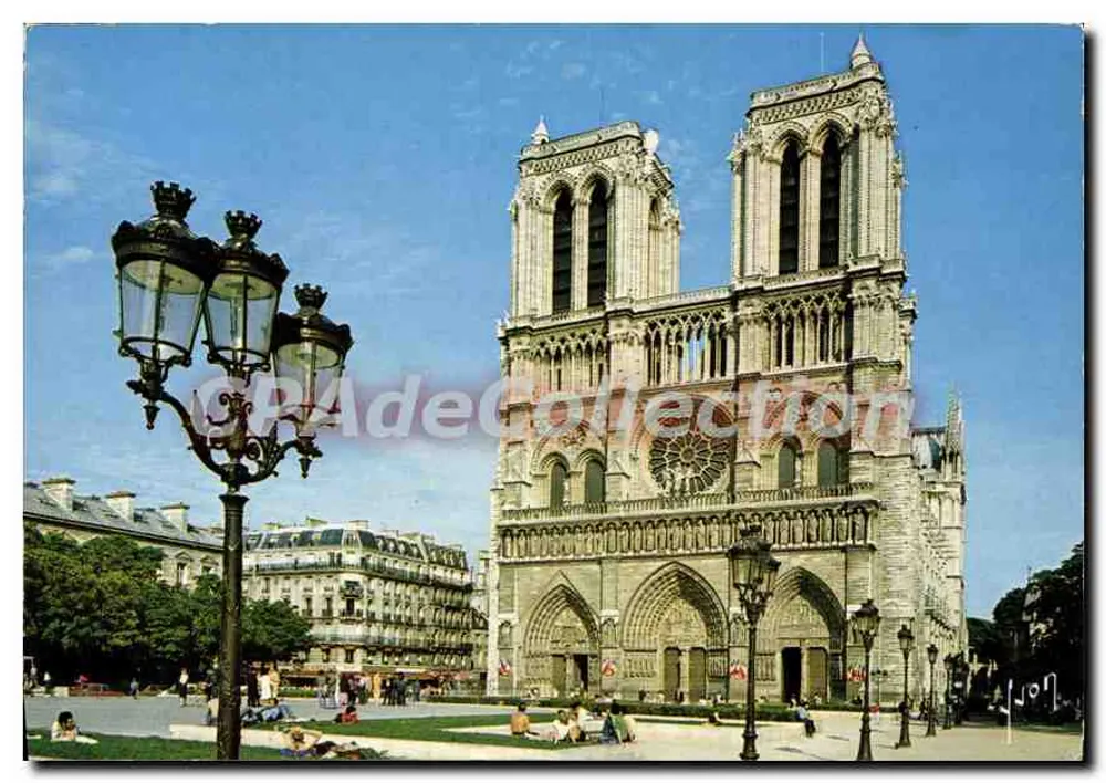 Notre-Dame de Paris — Ansicht der Fassade — Éditions d'art Lyon - Vorderseite