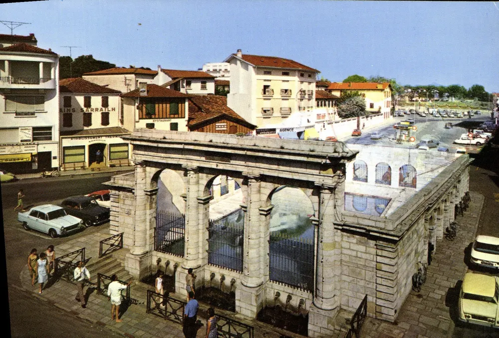 Fonte de água quente em Dax — editor Elnacap, n° 383 - Frente