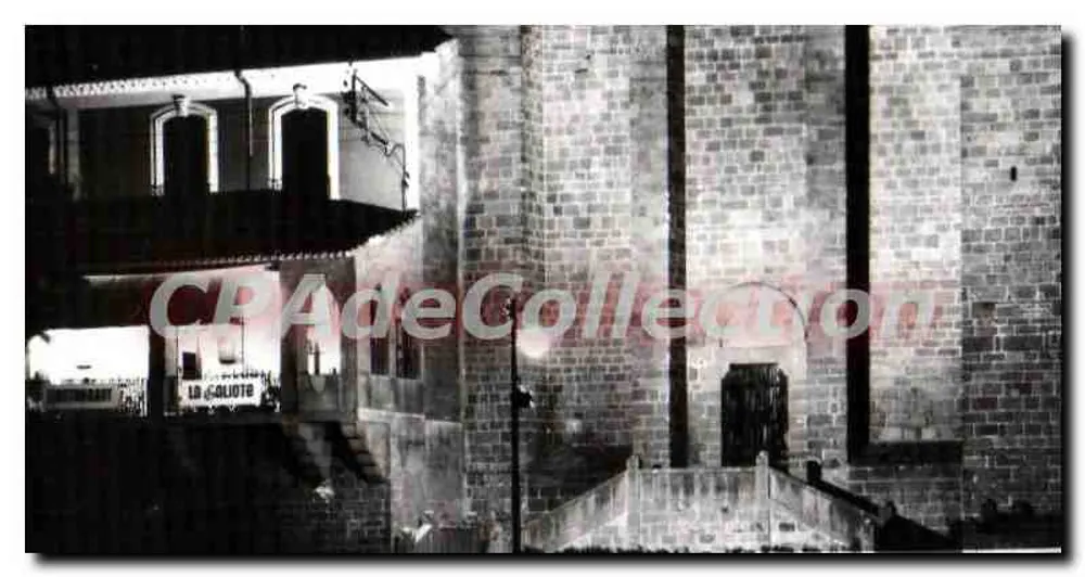 Agde (Hérault) — A Catedral vista à noite — Les Éditions Lyonvilleurbanne S.L. - Frente