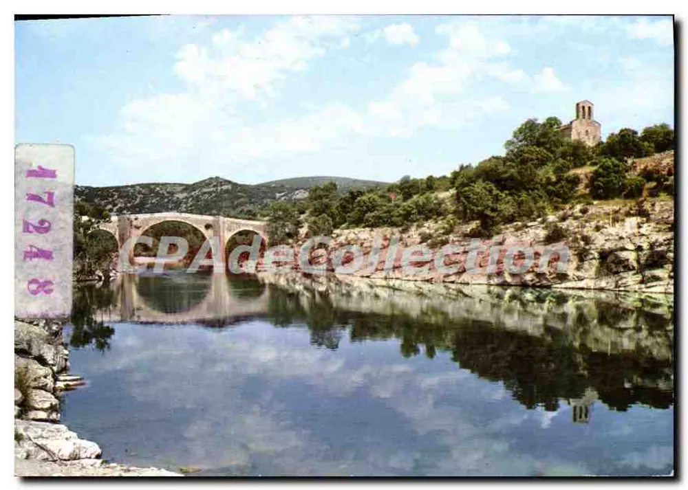 Saint-Étienne-d'Issensac — Capela romana e ponte do século XV — Edições Lumière, Lyon - Frente