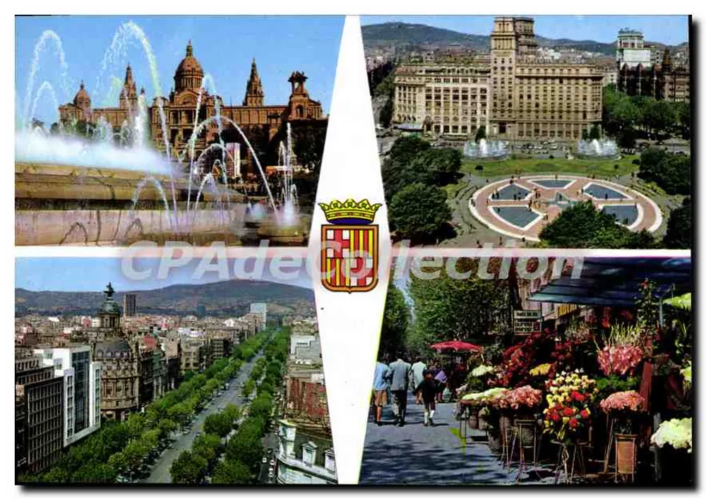 Barcelona — Panoramablick — Buligraf - Vorderseite