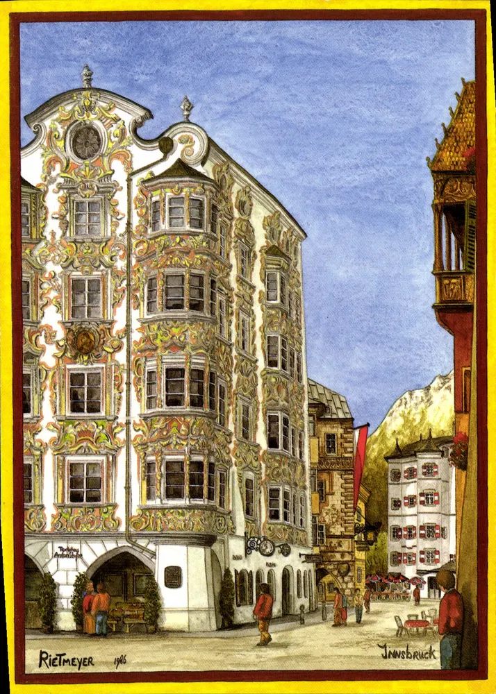 Innsbruck — Helblinghaus mit Goldenem Dachl und Ottoburg — René Rietmeyer, n° 86022 - Vorderseite