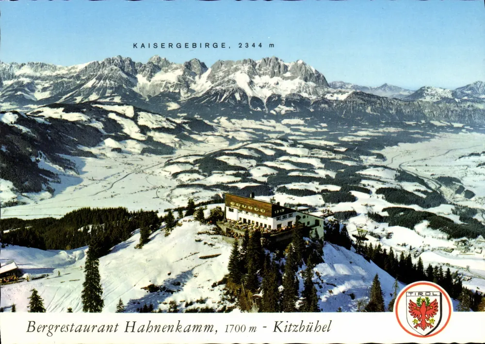 Bergrestaurant Hahnenkamm, 1700 m — Kitzbühel — Tirol - Vorderseite