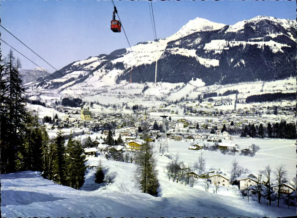 Kitzbühel — vista do Kitzbüheler Horn — editor Tiroler Kunstverlag Chizzali - Frente