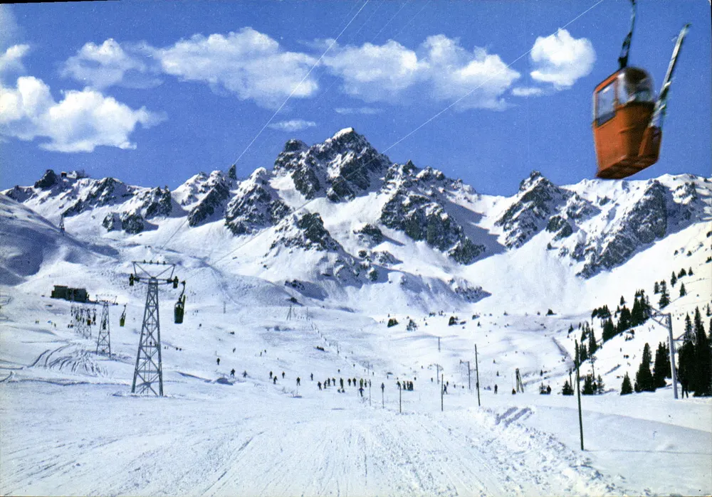 Courchevel 1850 — Télébénne der Verdons und Dent de Burgin — Edition Chambéry - Vorderseite