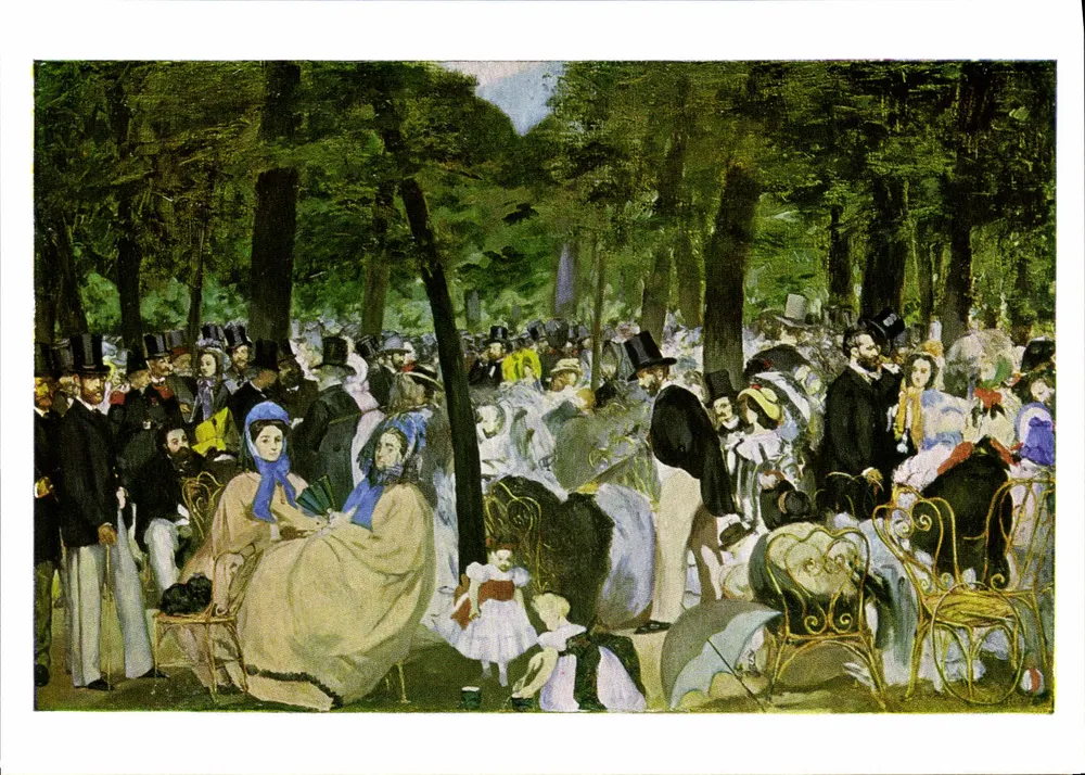 Música nas Tuileries — Édouard Manet (1832-1883) — National Gallery, carte n°1178 - Frente