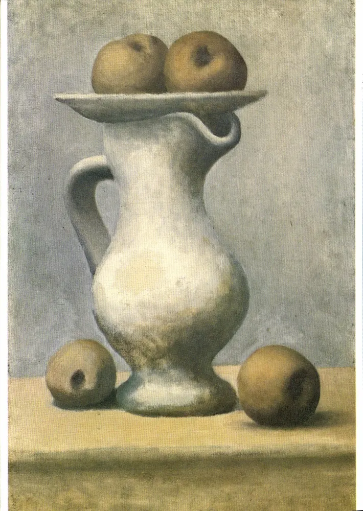Nature morte con jarra y manzanas — Pablo Picasso (1881-1973) — Éditions de la réunion des musées nationaux, 1979 - Anverso