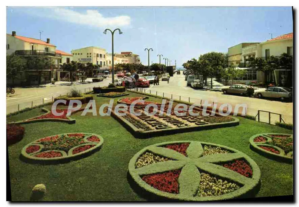 NARBONNE PLAGE (Aude) — O centro da estação — Editor THEOJAC, n° 84 - Frente