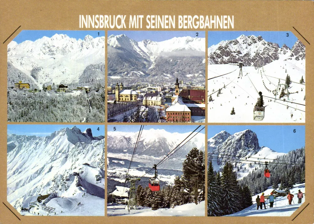 Innsbruck mit seinen Bergbahnen — Troller Kunstverlag Chizza, n° 1511 - Vorderseite