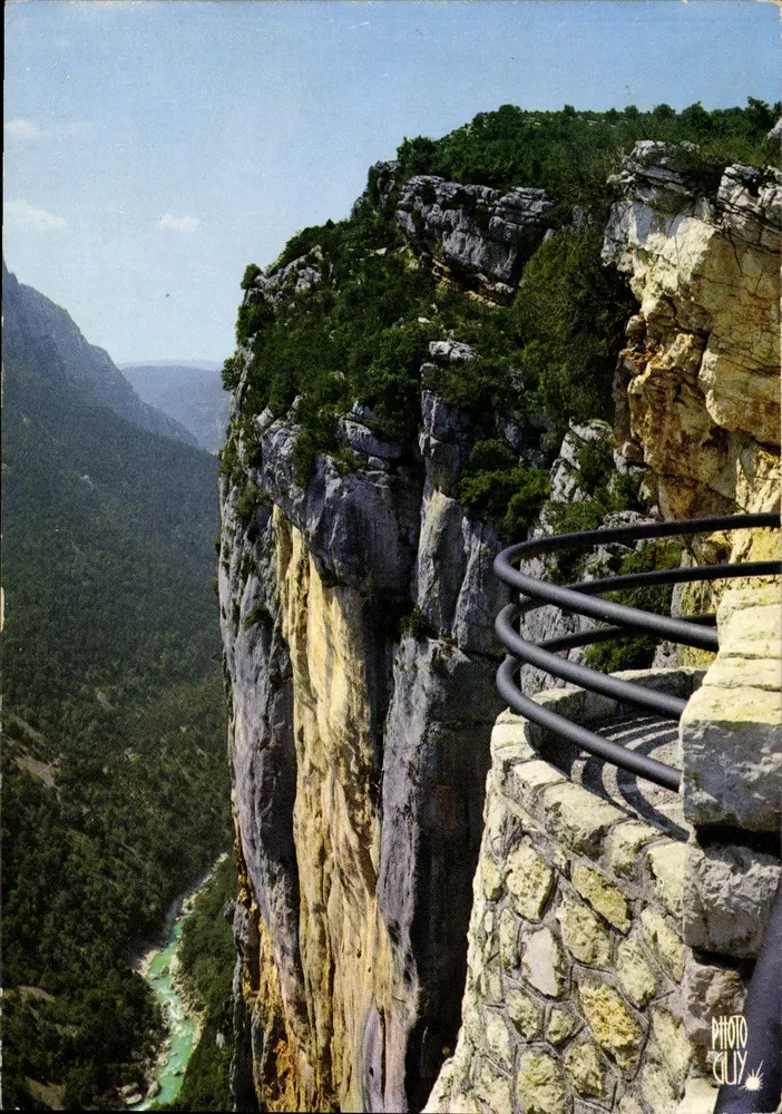 Gorges do Verdon — Novo mirante sobre o corredor Samson a 500 metros — Foto Cluy - Frente