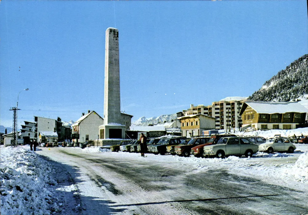 Montgenevre — O Obélisco de Napoléon — editor Stampa da Giovanni Rimboli, n° MO-257/073 - Frente