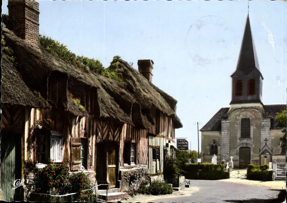 Die kleine Strohhaus — Kirche und Dächer mit Stroh — Verlag: 101 Cie des Arts Photographiques - Vorderseite