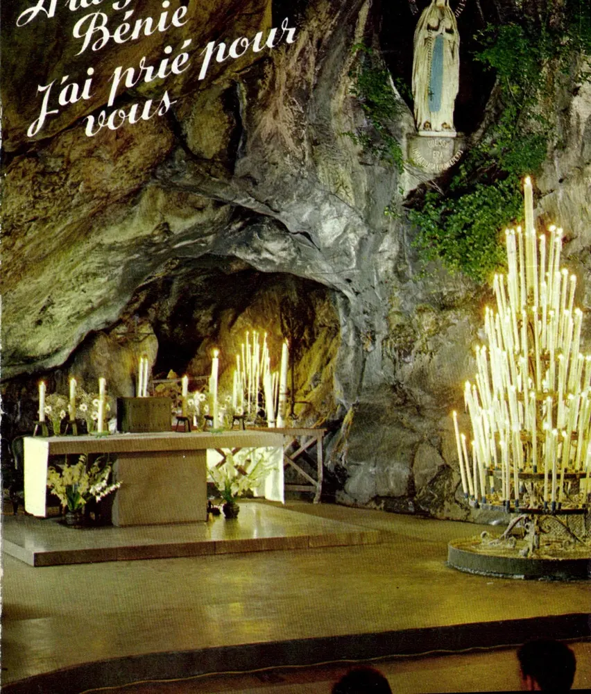 Wunderkammer von Lourdes — Verleger P. Doucet, Nr. 63 B - Vorderseite