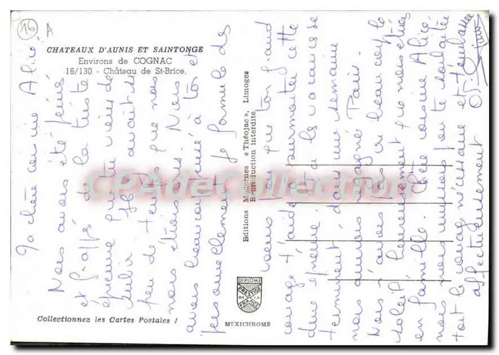 Castelo de Saint-Brice — Castelos de Aunis e Saintonge — Edições Médecines - Verso