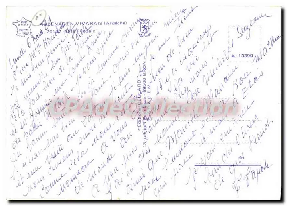 ऑबेनास - कैस्टल क्वार्टर - अज्ञात एडिटर, श्रृंखला संख्या अदृश्य - पीछे