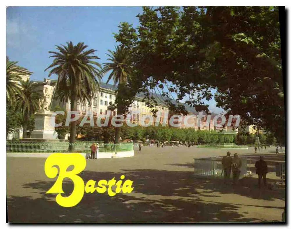 Bastia — Place Saint-Nicolas mit Napoleon-Statue — SAGAIE EDITION n°237 - Vorderseite