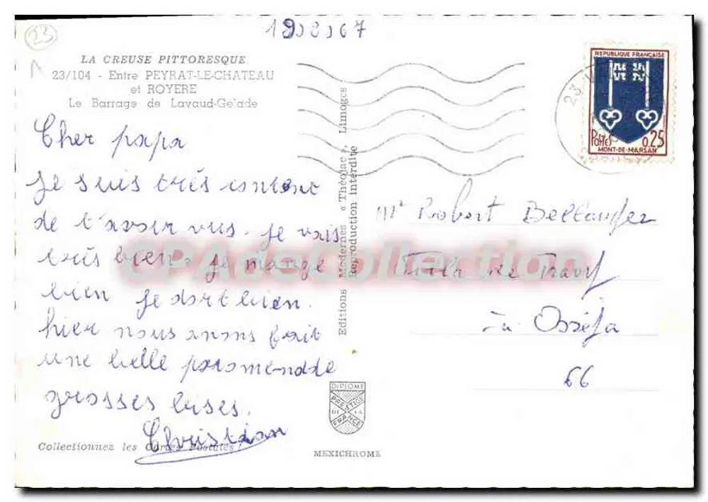 Der Staudamm von Lavaud-Géard — pittoreske Creuse — Éditions IRIS - Rückseite
