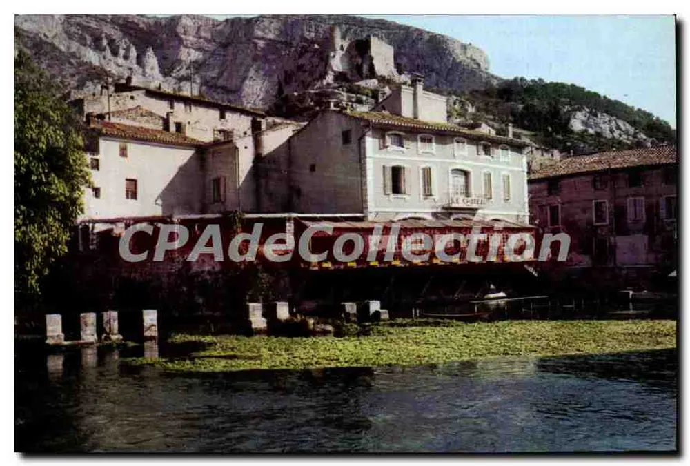 Fontaine de Vaucluse — Das feudale Schloss und die Ufer der Sorgue — Éditions Lumière - Lyon - Vorderseite