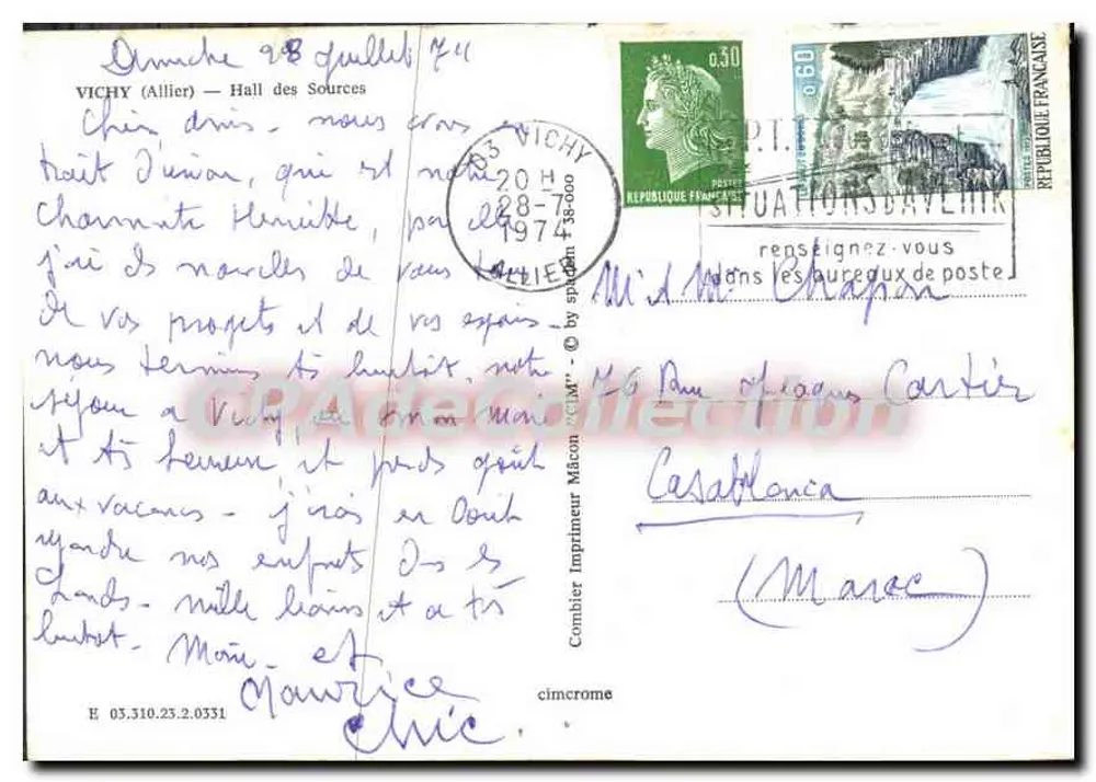 Hala źródeł — Vichy — Wydawca Cinq - Rewers