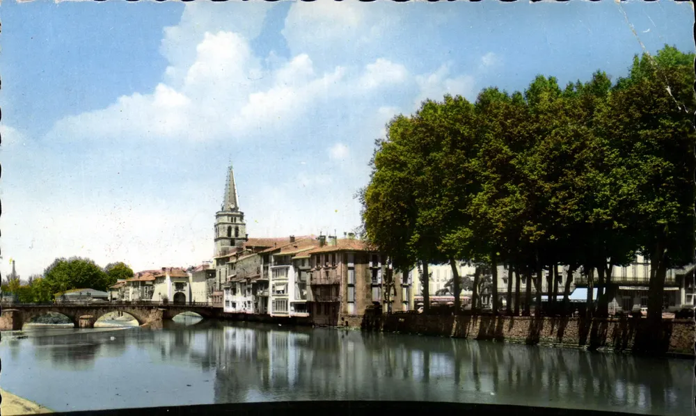 Der Salat in der Durchfahrt der Stadt — Saint-Girons (Ariège) — Bromocolor - Vorderseite