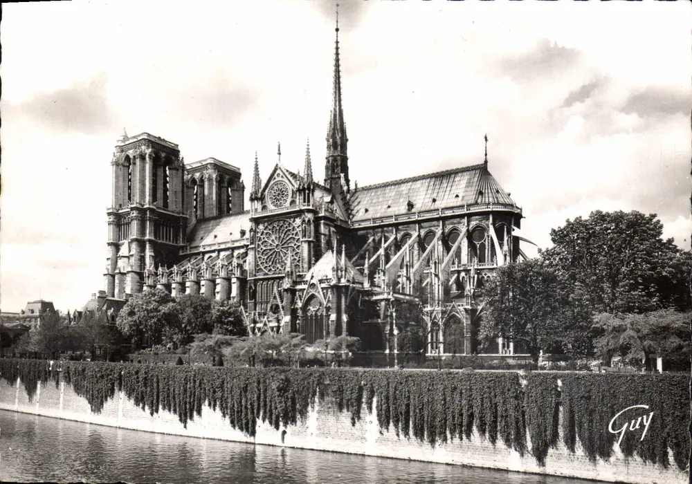 Notre-Dame de Paris — Abside der Kathedrale (1183-1260) — André Laconte, Verlag 'Editions Véritable' - Vorderseite