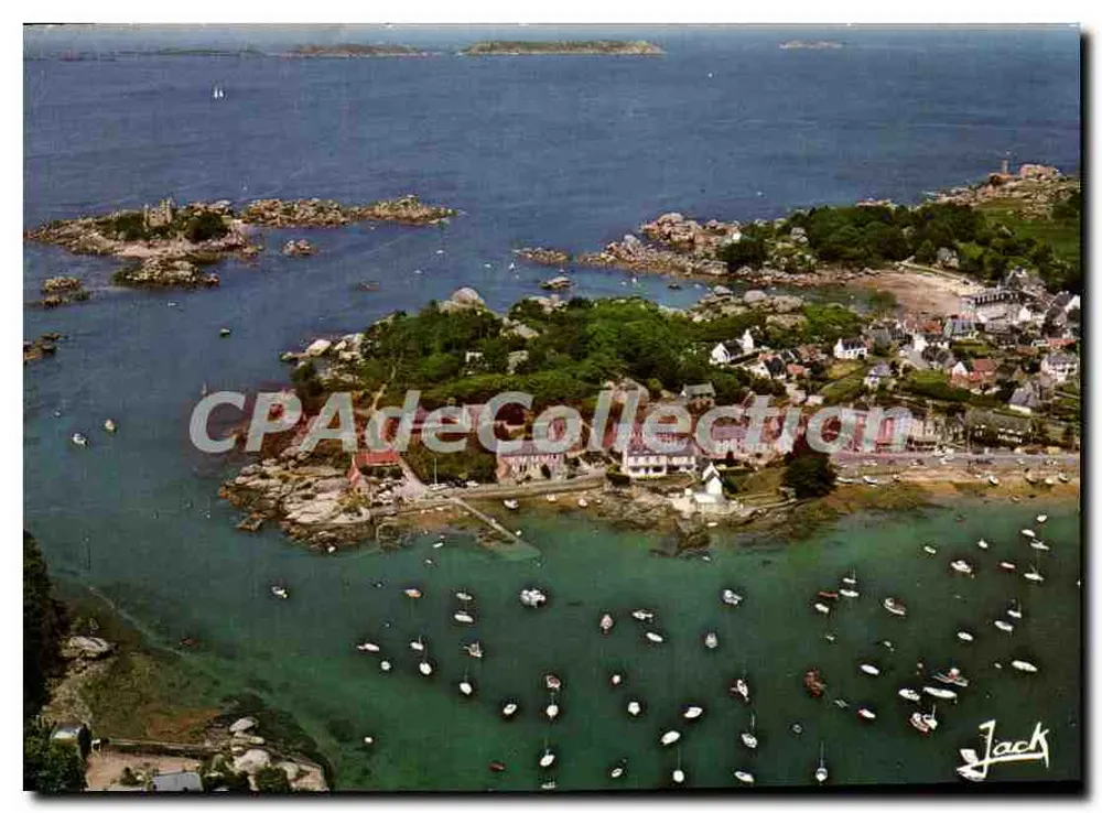 Costaères — Le port, le château et l'archipel des Sept-Îles — Éditions d'Art JACQ, Louvigny - Vorderseite