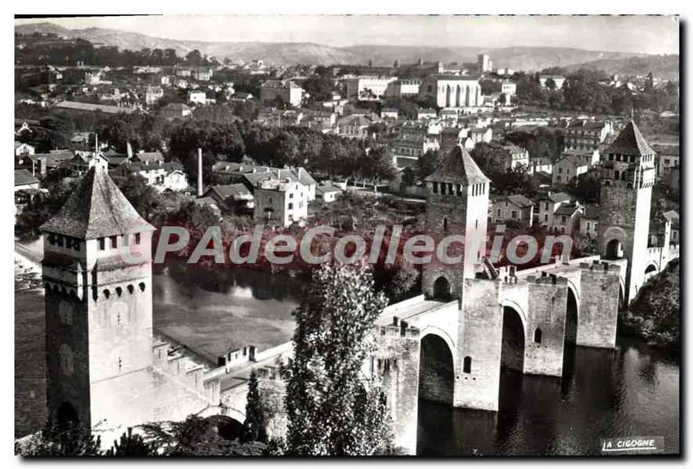 Cahors — Allgemeine Ansicht und der Pont Valentré — Éditions "La Cigogne" n° 46.042.20 - Vorderseite