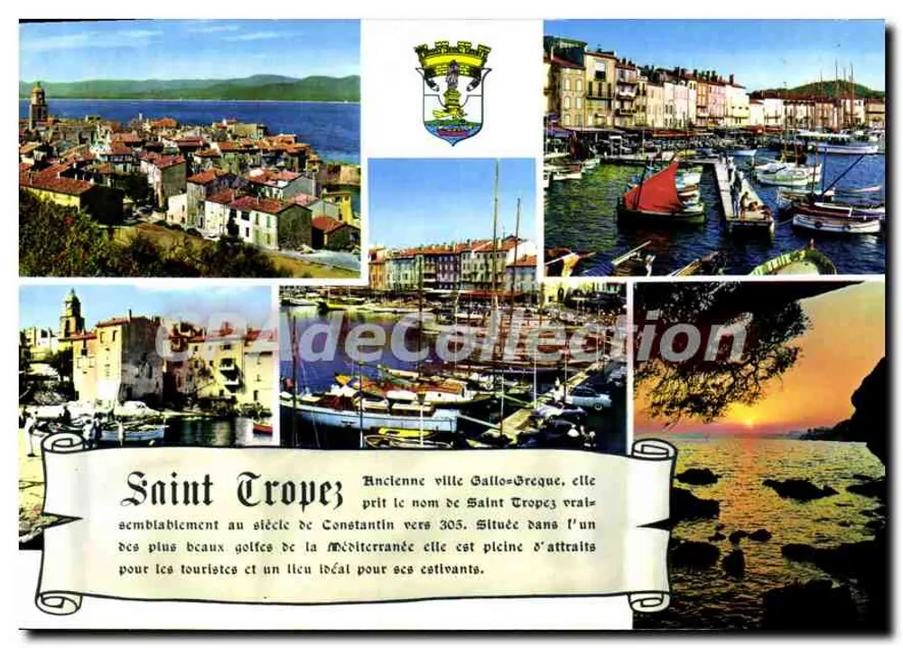 Saint Tropez — Altgallo-griechische Stadt, gelegen in einem der schönsten Golfs der Mittelmeer — Éditions MAB, Nice - Vorderseite