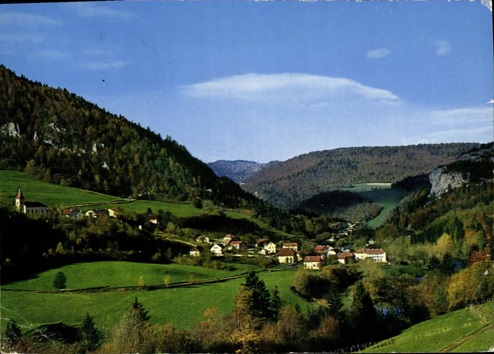 Goumois, o Doubs e o rochedo do macaco — Edição Perrochet, n° 0896 - Frente