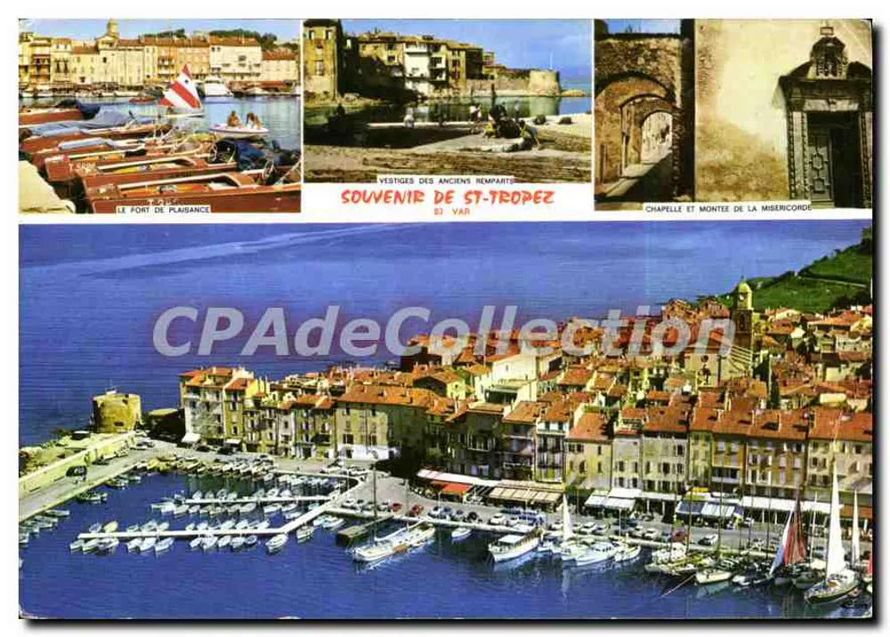 St-Tropez — Lembrança de St-Tropez (Var) — Cambier Impressor Mècon - Frente