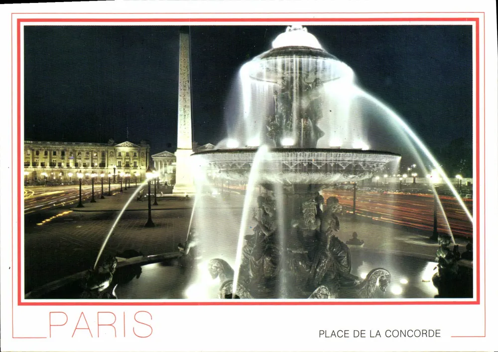 Place de la Concorde — nächtliche Beleuchtung — Editions Chantiers, Paris, Nr. 529 - Vorderseite