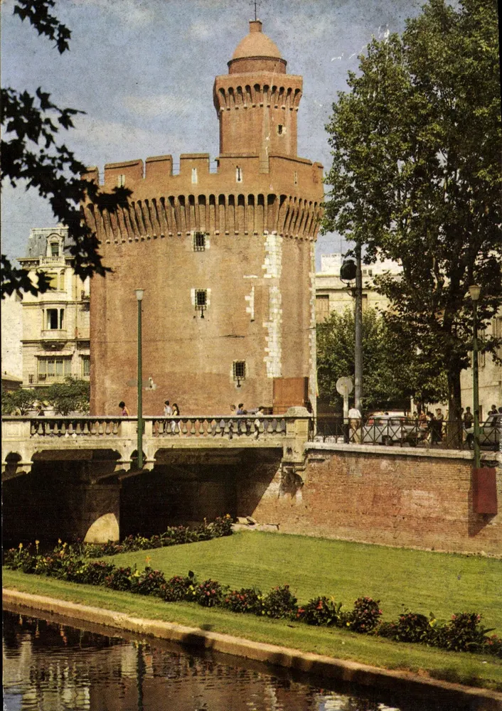 Perpignan — Blick auf die Basse und ihre Quais am Castillet — Éditions de France - Vorderseite
