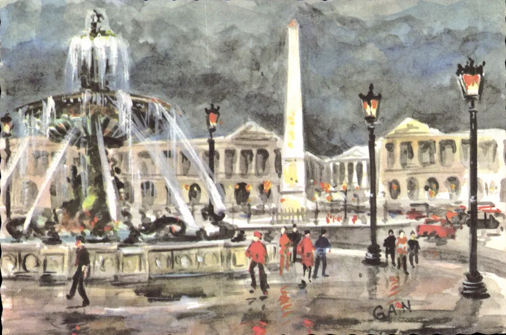 Place de la Concorde — Paris — GAN - Frente