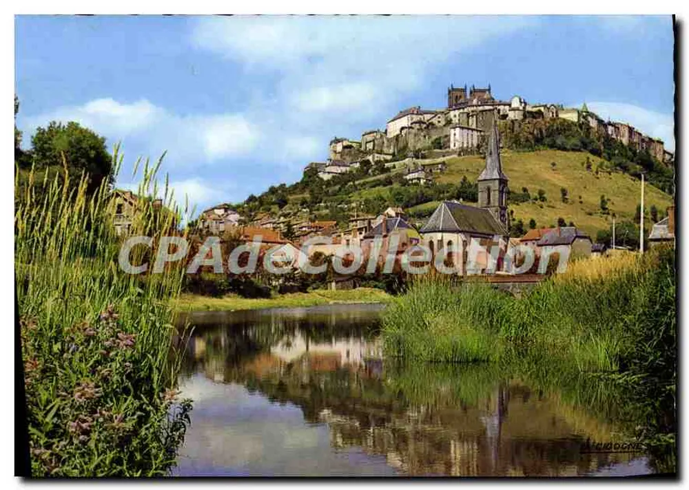 Saint-Flour — Allgemeiner Blick vom Ufer der Ander — Editions 'La Cigogne' Hachette, Vichy - Vorderseite
