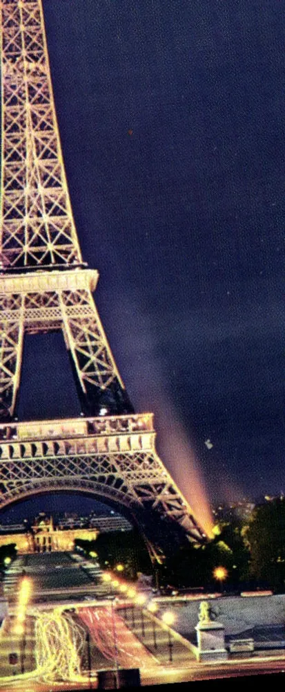 Die Eiffelturm (1889), Ansicht zur Nacht — Paris und seine Wunder, Nr. 5077 — Verlag Guy, Paris - Vorderseite