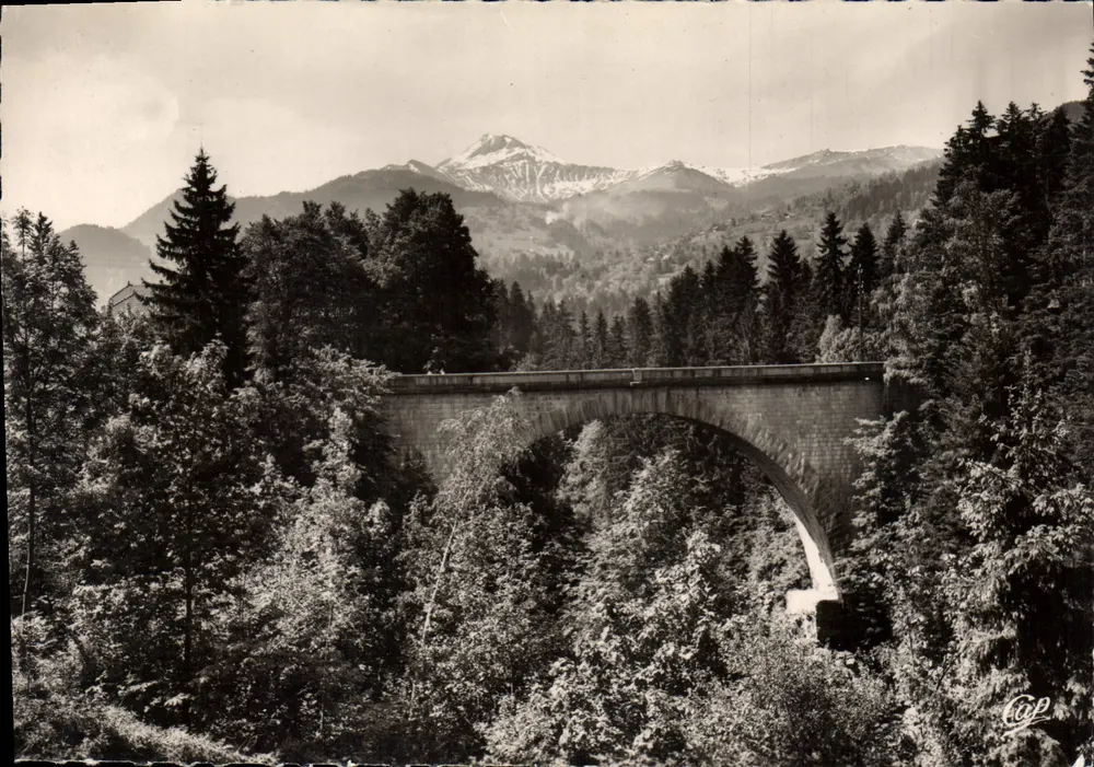Saint-Gervais — Der Teufelsbrücke und der Mont-Joly — Antike Ansichtskarte n°46 - Vorderseite