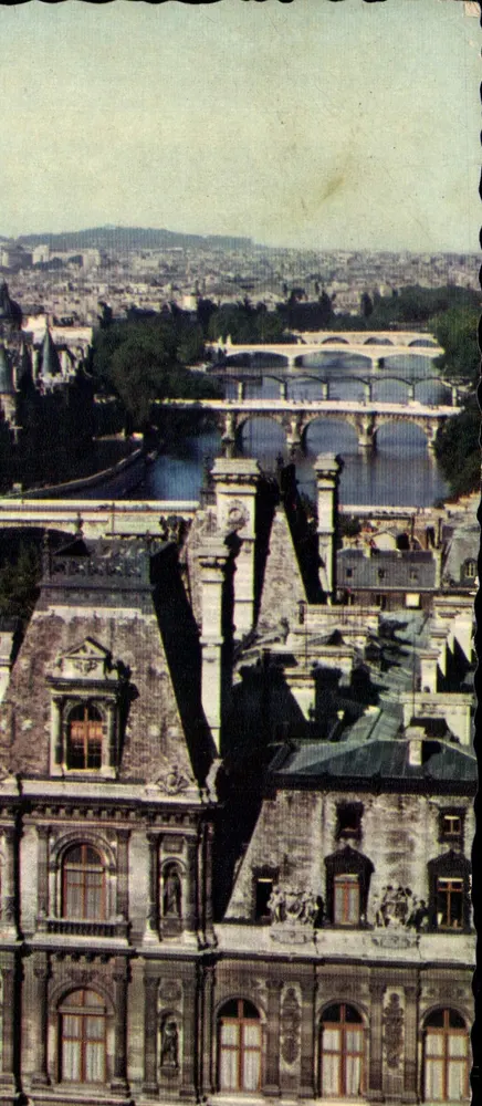 Paris - Panorama sobre os sete pontes — Edições Chantal - Frente
