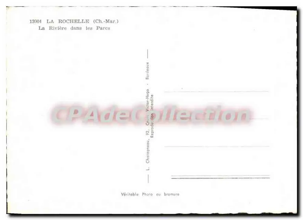 O Rio nos Parques — La Rochelle (Charente-Maritime) — Editor Elcée - Verso