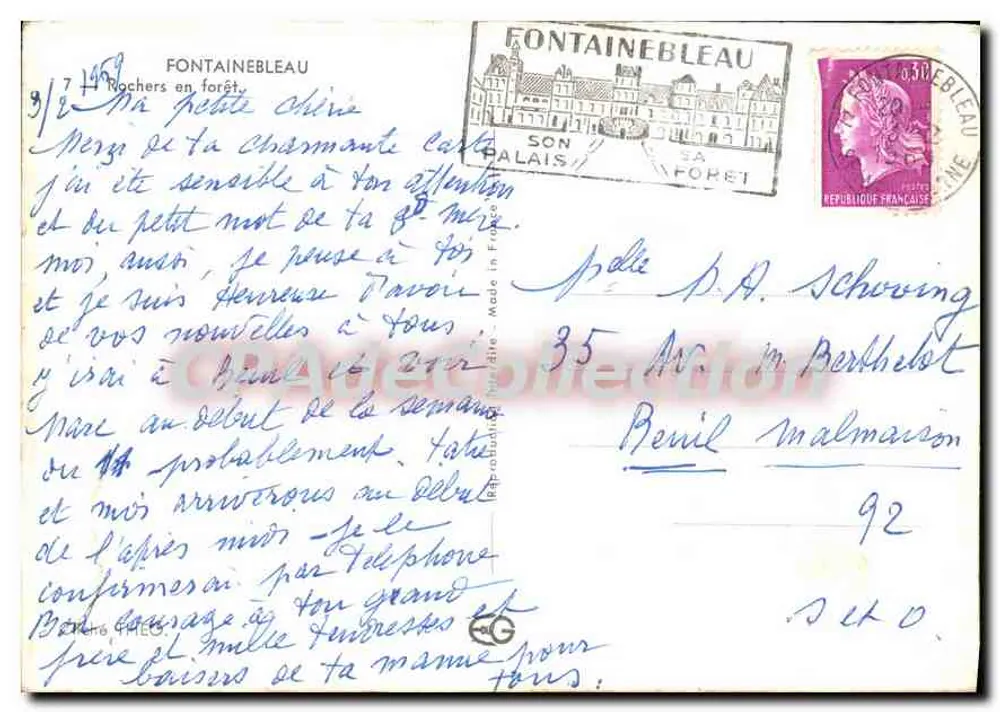 Fontainebleau — Bos van Fontainebleau — Uitgever: Made in France - Achterkant
